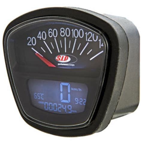 Sip Speedometer Tach Black Face Lambretta Series Dl Gp