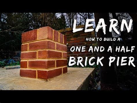 HOW TO BUILD A BRICK PIER [Bricklaying for beginners e.p.16] - YouTube ...