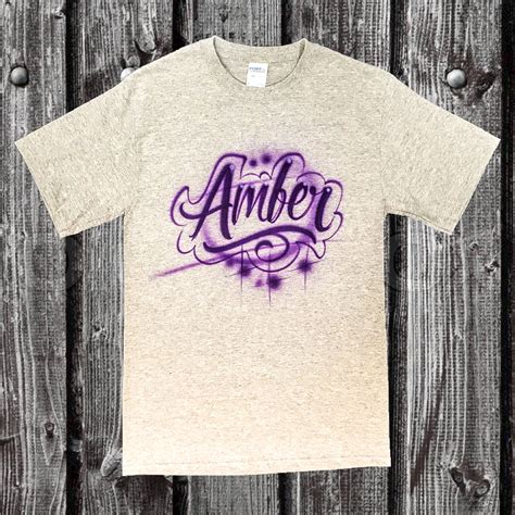 Simple Custom Airbrushed Name T Shirt Airbrush T Shirts Custom