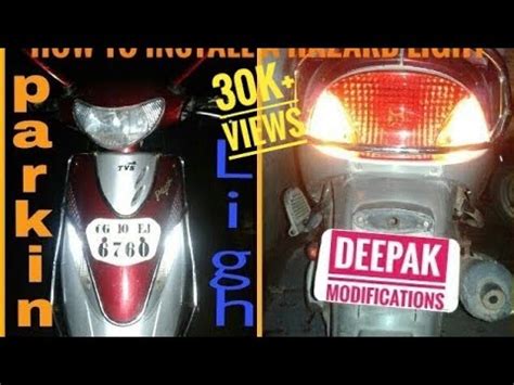 How To Install A Hazard Light In Any Motorcycle Scooty Pep Plus