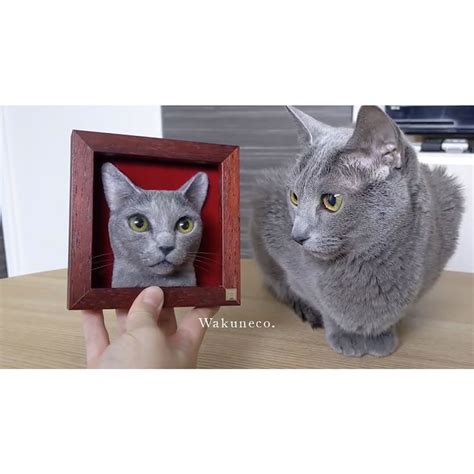 Japanese Artist Sachi Creates Realistic Cat Portraits Using Felted Wool