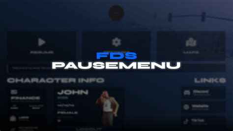 PAID FiveM Pause Menu Fdsdev Pausemenu ESX QBCORE FiveM