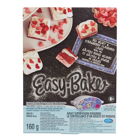 Easy Bake Ultimate Oven Toy Refill Mix Red Velvet And Strawberry Cakes Play Food Ages 8 Up