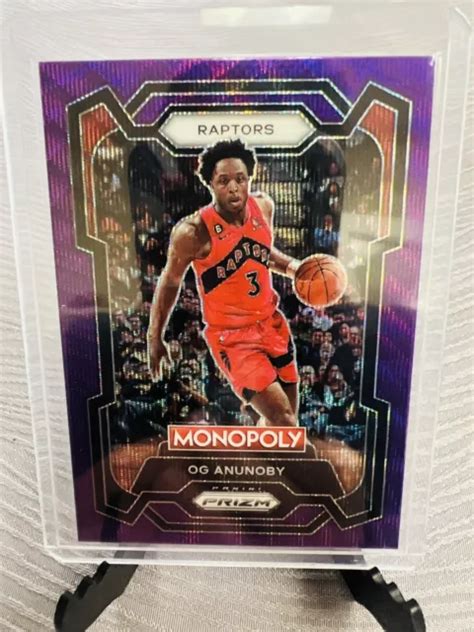 2023 24 PRIZM MONOPOLY 83 OG Anunoby VIOLA WAVE PRIZM SP Raptors