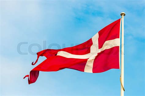 Dannebrog Flag Denmark Stock Image Colourbox