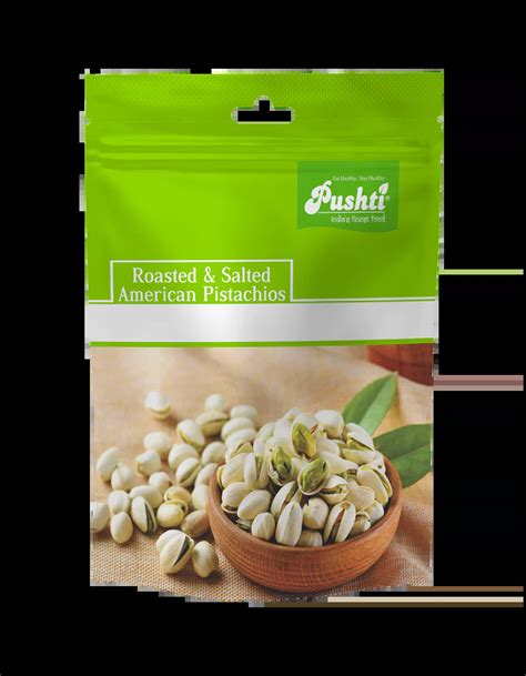 Pushti Roasted And Salted American Pistachios 100g Wave