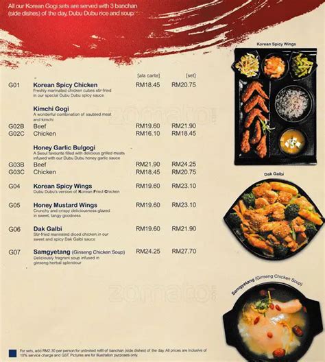 Dubuyo Menu Menu For Dubuyo Mid Valley City Kuala Lumpur Zomato