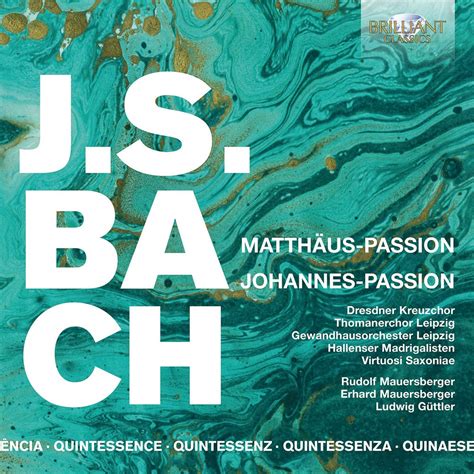 Johann Sebastian Bach Matth Us Passion Bwv Johannes Passion Bwv