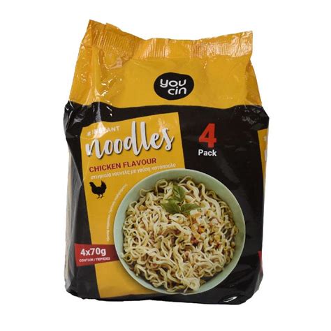 You Cin Instant Noodles Chicken Flavour 4x70 g