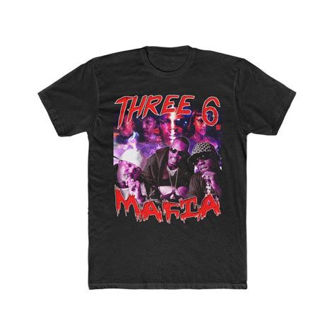 Three 6 Mafia Horrorcore Retro 90s Unisex Heavy Cotton Tee Three 6