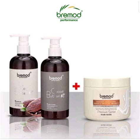 BREMOD SHAMPOO 400ML BREMOD CONDITIONER 400ML BREMOD HAIR MASK FRIZZY