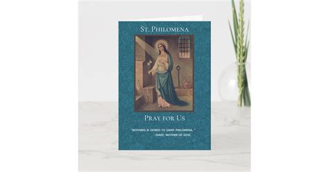 St. Philomena Powerful Novena Prayer Card | Zazzle.com