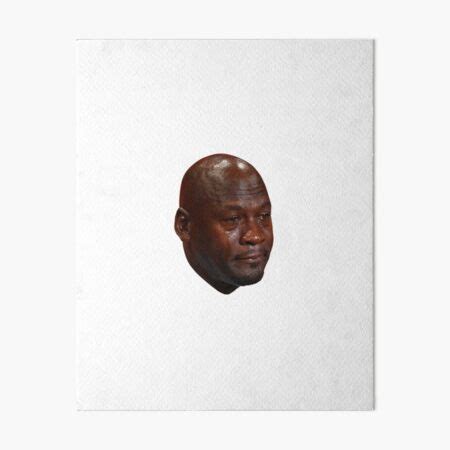 "Michael Jordan Crying Face meme" Art Board Print for Sale by jamcaYT ...