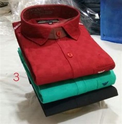 Plain Dyed Full Sleeves Latest Colored Mens Casual Wear Branded Shirts