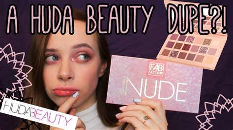 A 5 Huda Beauty Nude Dupe Fab Factory Sun Vibes Nude Palette Review Youtube