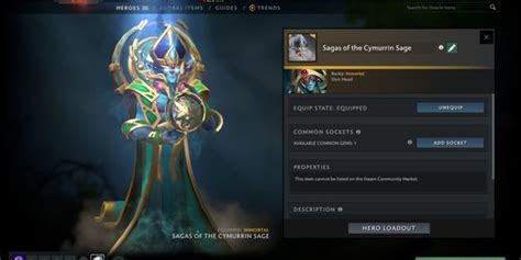 Beli Item Gift Sagas Of The Cymurrin Sage Immortal Ti Oracle Dota