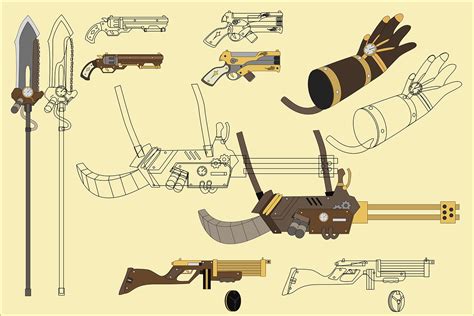 Steampunk Weapons By Reset6 On Deviantart