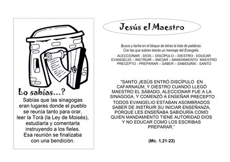 JUEGO Jesús el Maestro Educacion Religiosa