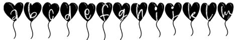 Go Love Balloon Font Decorativedisplay Playful And Romant What Font Is