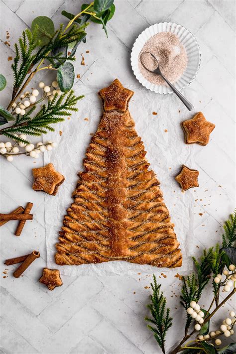 Cinnamon Sugar Puff Pastry Christmas Tree Recipe Cravings Journal