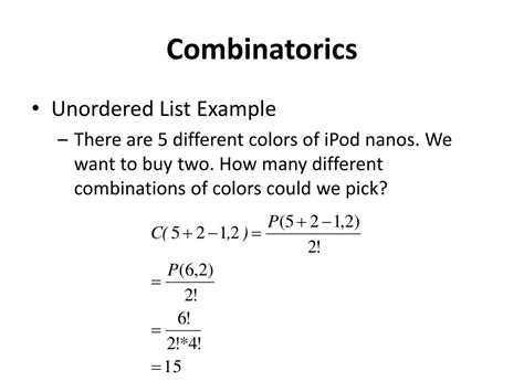 Ppt Combinatorics Powerpoint Presentation Free Download Id4005899