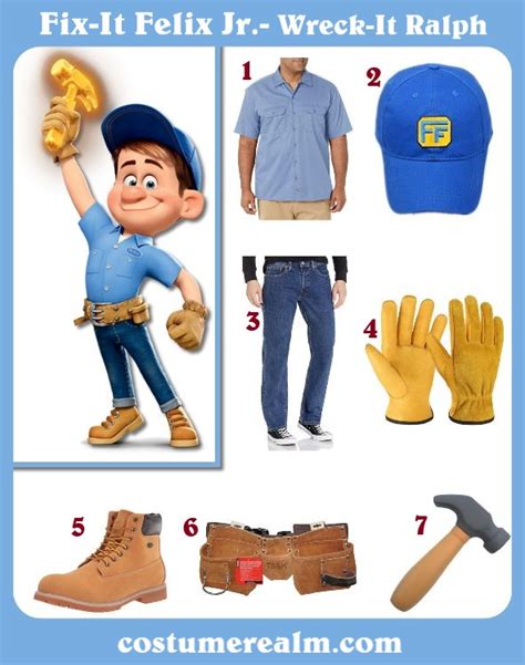 How To Dress Like Dress Like Fix-It Felix Jr. Guide For Cosplay & Halloween