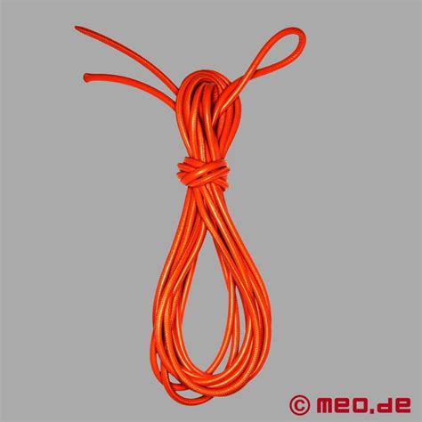 Acheter Corde De Bondage Shibari En Cuir Orange Chez MEO Corde