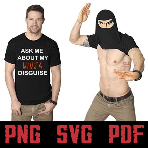 Ask Me About My Ninja Disguise Ninja Birthday Svg Funny Ninja Etsy