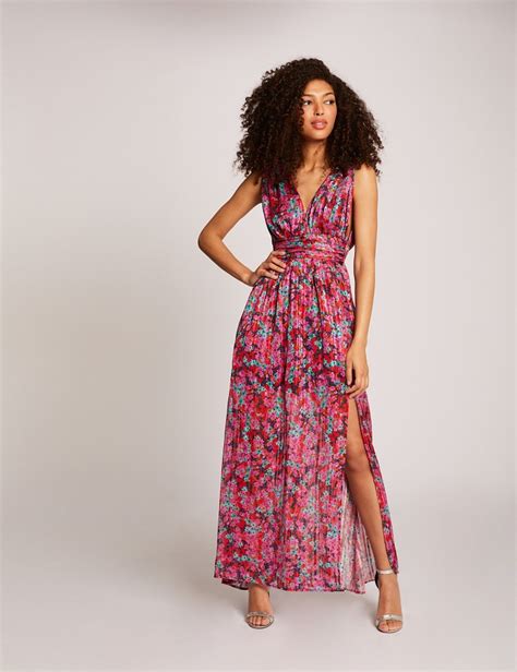 Robe Longue Vas E Fendue Imprim Floral Multico Morgan Robe Morgan