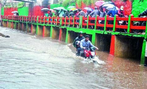 Connectivity To Several Villages Cut Off In Nellore As Roads Overflow