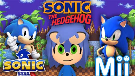 Mii Maker Sonic The Hedgehog Youtube