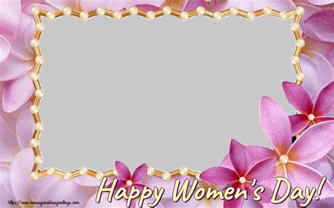 Custom Greetings Cards For Womens Day Wishing A Very Happy Womens