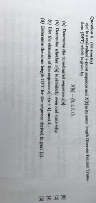 Solved X N Is A Real Valued 4 Points Sequence And X K Is Chegg