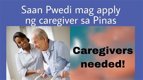 Saan Pwedi Mag Apply Ng Caregiver Sa Pinas YouTube