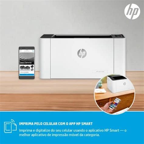 Hp Laser 107w Draadloze Wifi Monochroom Laserprinter Voor Thuiskantoor Alleen Afdrukken