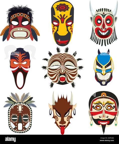 African tribal masks hi-res stock photography and images - Alamy