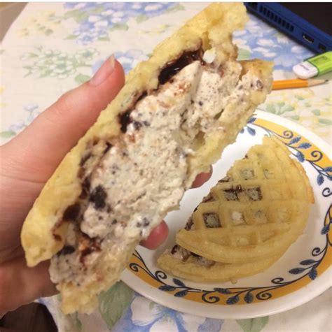 Ice Cream inside a soggy waffle : r/shittyfoodporn