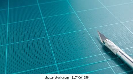 Close Picture Green Grid Cutting Mat Stock Photo 1174064659 | Shutterstock