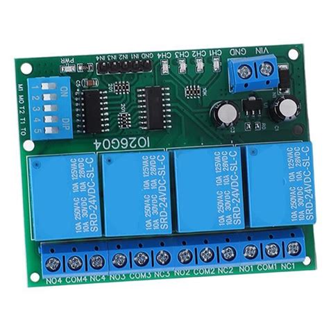 HURRISE Carte De Relais Module De Relais 4 Canaux Control Board Switch