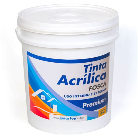 Tinta Acr Lica Fosca Premium Base Gua Smartop Uso Interno E Externo