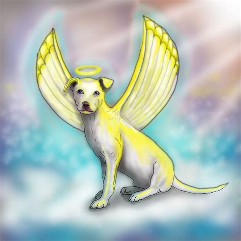 Angel Dog Drawing