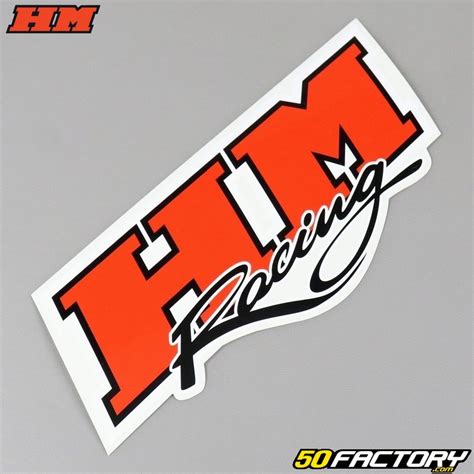 Sticker Hm Racing 250mm Pièce Moto Scooter 50cc