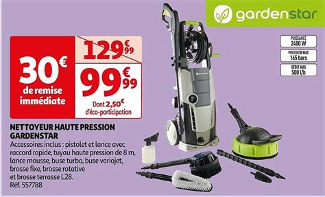 Promo Nettoyeur Haute Pression Gardenstar Chez Auchan Icatalogue Fr