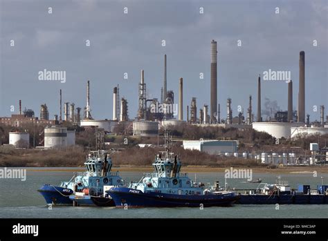 Ostenjo Rederi Tugs Boats Alongside The Marine Terminal At The Esso Oil