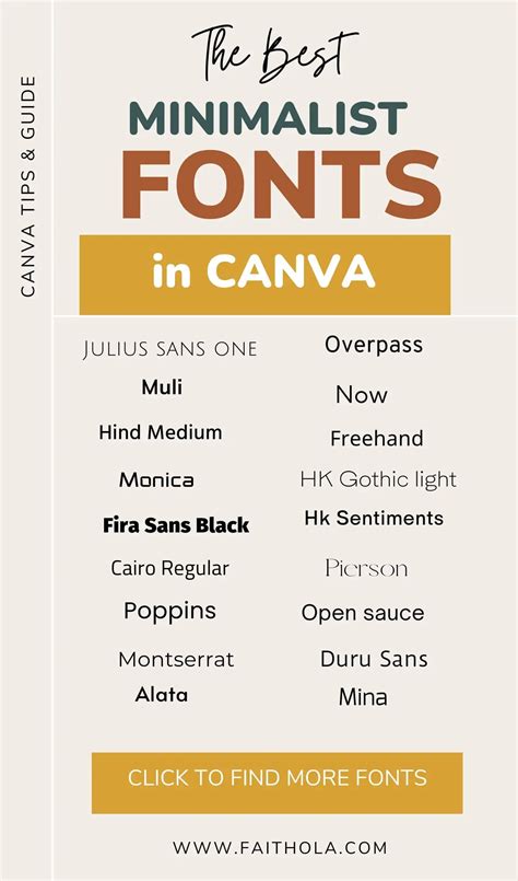 80+ Best Canva Fonts: Ultimate Canva Font Guide for Choosing Fonts Pairing Guide, Font Pairing ...