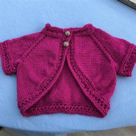 Harriet Bolero Knitting Pattern By Suzie Sparkles Crochet Baby Shrug