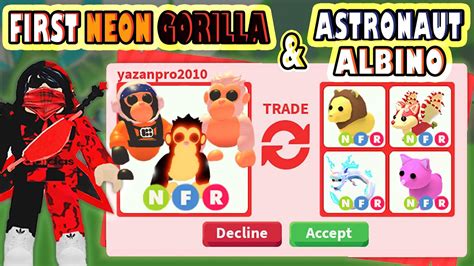 NO WAY I TRADED FIRST NEON GORILLA ALBINO AND ASTRONAUT GORILLA