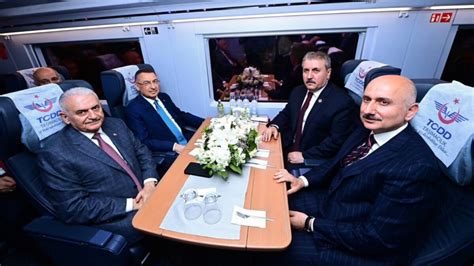 Ankara Sivas yüksek hızlı treni hareket etti