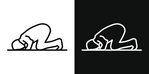 Sujud Icon Set Vector Art At Vecteezy