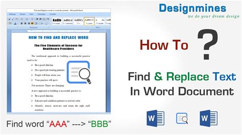 Find And Replace Words In Word Documents Youtube